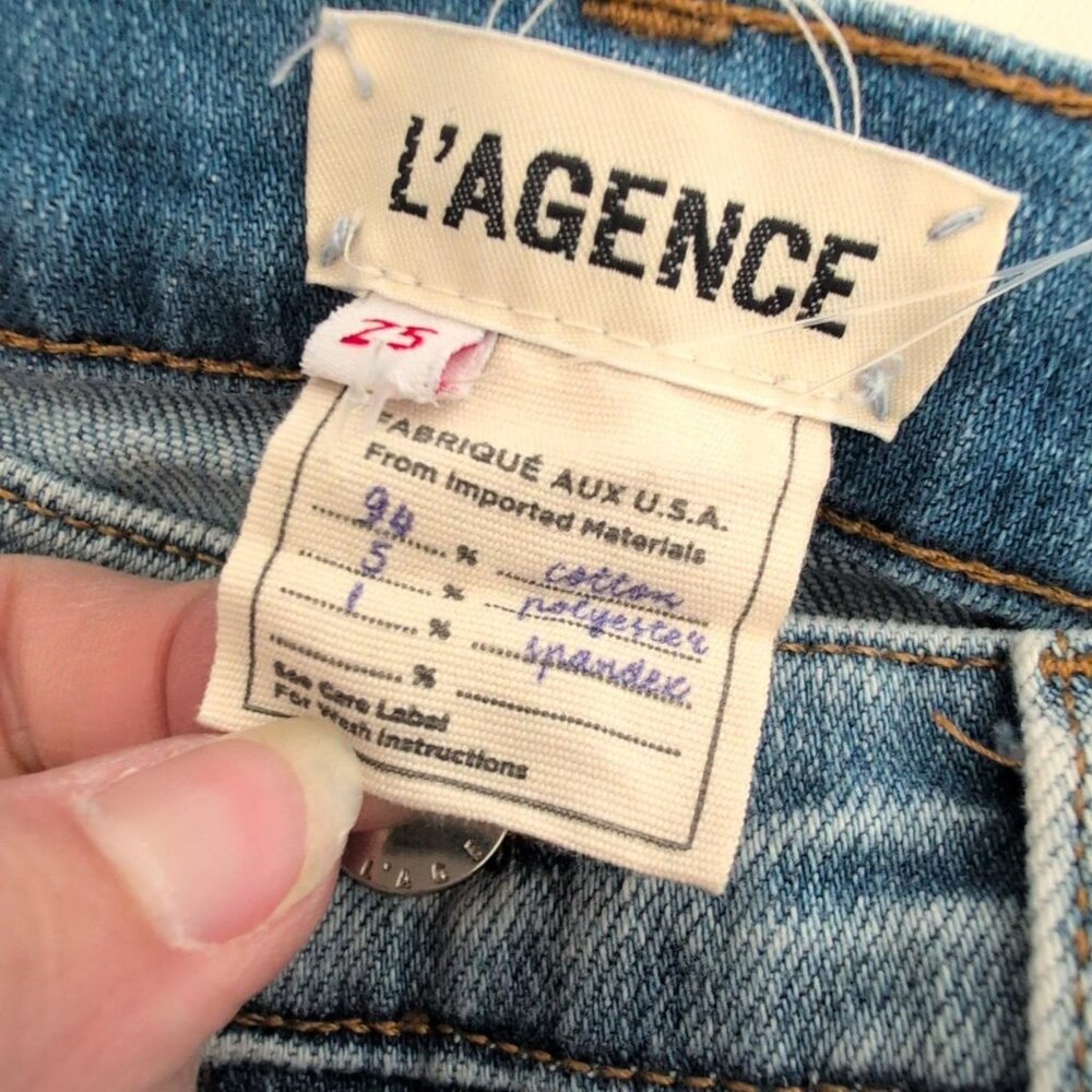 L'Agence Jeans Womens Size 25 Distressed Raw Hem